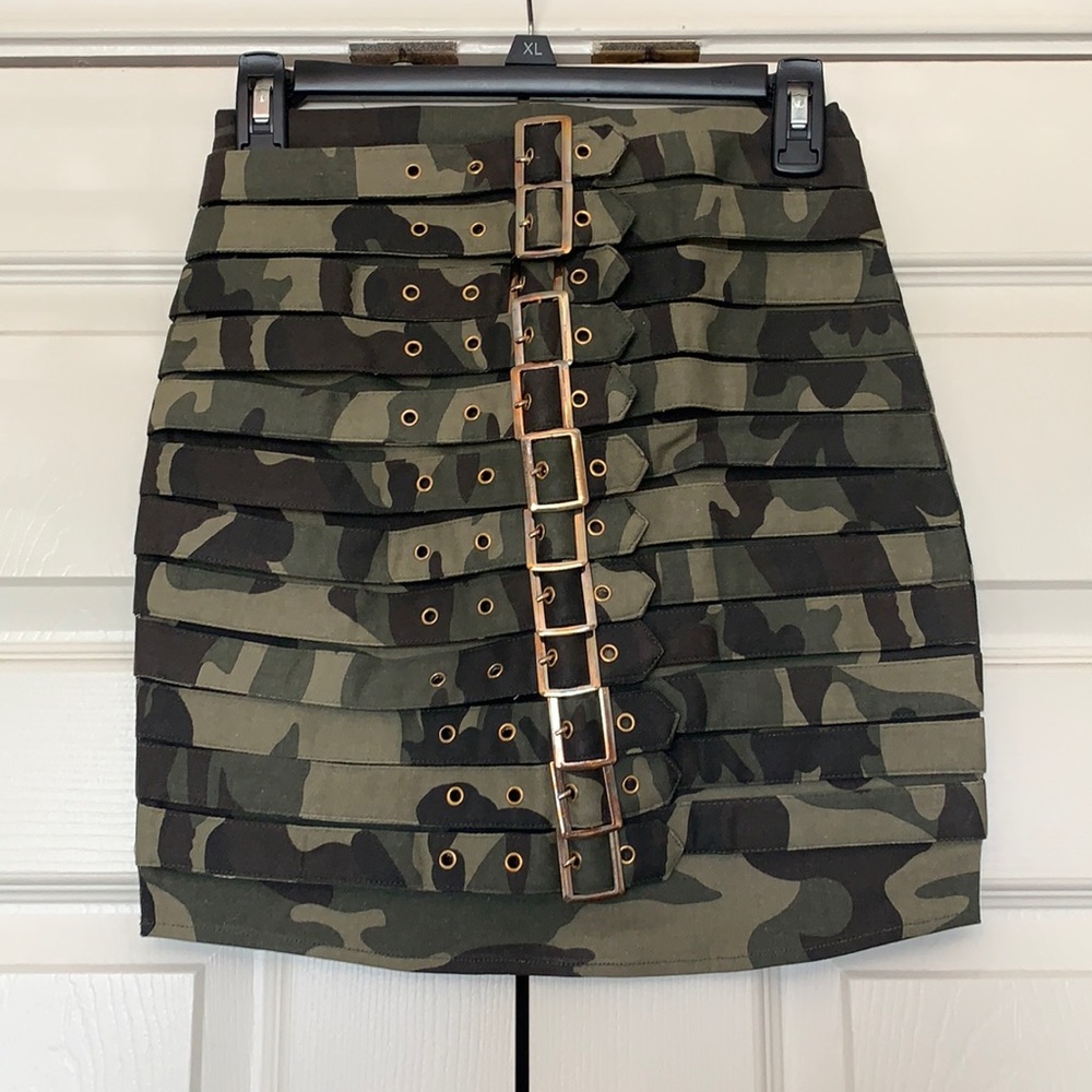 Fashion Nova Army Mini Skirt